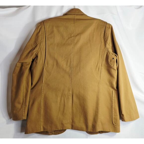 Duluth Trading L Firehose Brown Heavy duty Utility Jacket n Blazer Multi pokts - Picture 3 of 16